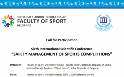 Call for Participants by the Faculty of Sport, University Union – Nikola Tesla