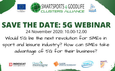 #SmartSports4GoodLife: special webinar on 5G scheduled next 24th November
