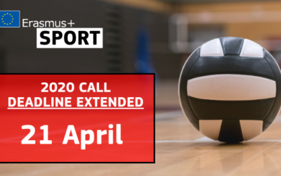 Erasmus+ Sport submissions deadline postponed to 21 April